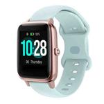 For Xiaomi Haylou Smart Watch LS01 19mm Butterfly Buckle Silicone Watch Band(Light Blue)