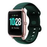 For Xiaomi Haylou Smart Watch LS01 19mm Butterfly Buckle Silicone Watch Band(Valley Green)