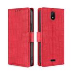 For Nokia C100 Skin Feel Crocodile Magnetic Clasp Leather Phone Case(Red)