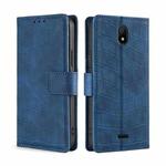 For Nokia C100 Skin Feel Crocodile Magnetic Clasp Leather Phone Case(Blue)