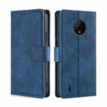 For Nokia C200 Skin Feel Crocodile Magnetic Clasp Leather Phone Case(Blue)