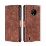 For Nokia C200 Skin Feel Crocodile Magnetic Clasp Leather Phone Case(Brown)