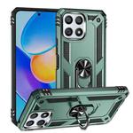 For Honor Play6T Pro / X8 / X30i Shockproof TPU + PC Phone Case with 360 Degree Rotating Holder(Dark Green)