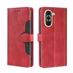 For Huawei nova 10 Skin Feel Magnetic Buckle Leather Phone Case(Red)