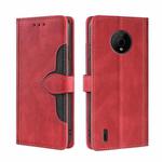 For Nokia C200 Skin Feel Magnetic Buckle Leather Phone Case(Red)