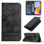 For Xiaomi Redmi Note 11 Pro 5G / 4G Global 2022 / Note 11 Pro+ India Football Texture Magnetic Leather Flip Phone Case(Black)