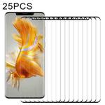 25 PCS 3D Curved Edge Full Screen Tempered Glass Film For Huawei Mate 50 Pro / Mate 50 RS Porsche Design