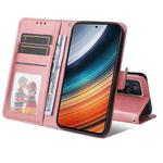 For Xiaomi Redmi K40S / Poco F4 Calf Texture Leather Phone Case(Pink)