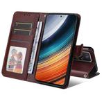 For Xiaomi Redmi K40S / Poco F4 Calf Texture Leather Phone Case(Brown)