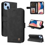 For iPhone 14 Plus Skin Feel Life Tree Leather Case (Black)