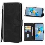 For Huawei Mate 50 Leather Phone Case(Black)