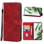 For OnePlus 10T Leather Phone Case(Red)