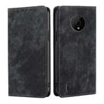 For Nokia C200 Anti-theft Brush Magnetic Leather Phone Case(Black)