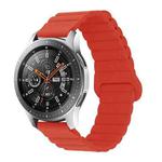 For Xiaomi Haylou RT / RT2 / GST / GS / RS3 Universal Reverse Buckle Magnetic Silicone Watch Band(Red)