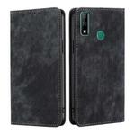 For Huawei Y8S RFID Anti-theft Brush Magnetic Leather Phone Case(Black)