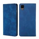 For TCL 30Z T602DL Skin Feel Magnetic Horizontal Flip Leather Phone Case(Blue)