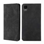 For TCL 30Z T602DL Skin Feel Magnetic Horizontal Flip Leather Phone Case(Black)