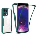 For OPPO Find X5 Pro 360 Degrees Full Coverage Phone Case(Green)