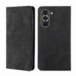 For Huawei nova 10 Pro Skin Feel Magnetic Horizontal Flip Leather Phone Case(Black)