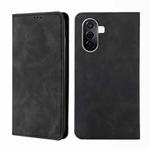 For Huawei Enjoy 50/nova Y70 Plus/Y70 4G Skin Feel Magnetic Horizontal Flip Leather Phone Case(Black)