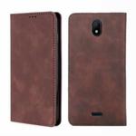 For Nokia C100 Skin Feel Magnetic Horizontal Flip Leather Phone Case(Dark Brown)