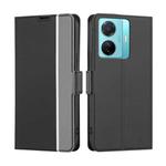 For vivo S15e 5G / T1 (Snapdragon 778G) Twill Texture Side Button Leather Phone Case(Black)