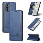 For Huawei nova 10 Pro AZNS Magnetic Calf Texture Flip Leather Phone Case(Dark Blue)