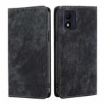 For Alcatel 1B 2022 RFID Anti-theft Brush Magnetic Leather Phone Case(Black)