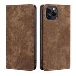 For Blackview A95 RFID Anti-theft Brush Magnetic Leather Phone Case(Brown)