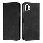 For Noting Phone 1 Diamond Pattern Splicing Skin Feel Magnetic Phone Case(Black)