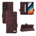 For Xiaomi Redmi K40S 5G / K40S Pro 5G / Poco F4 Magnetic Clasp Flip Leather Phone Case(Brown)