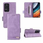 For Xiaomi Redmi K40S 5G / K40S Pro 5G / Poco F4 Magnetic Clasp Flip Leather Phone Case(Purple)