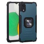 For Samsung Galaxy A03 Core Aluminum and TPU Phone Case with Ring Holder(Green)