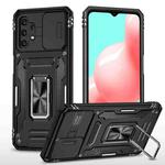 For Samsung Galaxy A32 5G Armor PC + TPU Camera Shield Phone Case(Black)