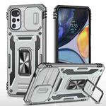 For Motorola Moto G22 Armor PC + TPU Camera Shield Phone Case(Grey)