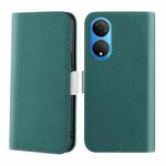 For Honor X7 Candy Color Litchi Texture Leather Phone Case(Dark Green)