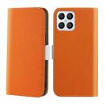 For Honor X8 Candy Color Litchi Texture Leather Phone Case(Orange)