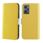 For OPPO Reno7 A Candy Color Litchi Texture Leather Phone Case(Yellow)