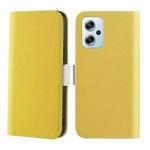 For Xiaomi Poco X4 GT 5G Candy Color Litchi Texture Leather Phone Case(Yellow)