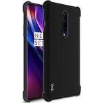 For OnePlus 8 IMAK All-inclusive Shockproof Airbag TPU Protective Case, with Screen Protector(Metallic Black)