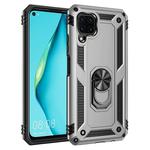 For Huawei P40 Lite Shockproof TPU + PC Protective Case with 360 Degree Rotating Holder(Silver)