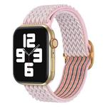 Wave Nylon Watch Band For Apple Watch Series 8&7 41mm / SE 2&6&SE&5&4 40mm / 3&2&1 38mm(Pink)