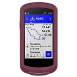 For Garmin Edge 1040 Full Back Cover Stopwatch Silicone Case(Wine Red)