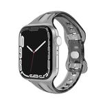 TPU 8-buckle Watch Band For Apple Watch Ultra 49mm / Series 8&7 45mm / SE 2&6&SE&5&4 44mm / 3&2&1 42mm(Transparent Black)