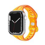 TPU 8-buckle Watch Band For Apple Watch Ultra 49mm / Series 8&7 45mm / SE 2&6&SE&5&4 44mm / 3&2&1 42mm(Fluorescent Orange)