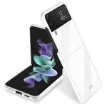 For Samsung Galaxy Z Flip4 Bright Piano Paint Protective Phone Case(White)