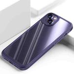 For iPhone 14 Plus Shockproof TPU + PC Phone Case (Purple)