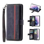For Samsung Galaxy S21+ 5G 9 Card Slots Splicing Magnetic Leather Flip Phone Case(Black)