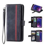 For OPPO Find X5 Pro 9 Card Slots Splicing Magnetic Leather Flip Phone Case(Black)