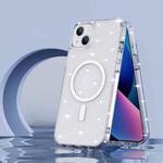 For iPhone 14 Plus Glitter Series Magsafe Magnetic Phone Case (Transparent)